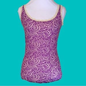 COSABELLA Vintage Purple Cream‎ Tank Top Size Large